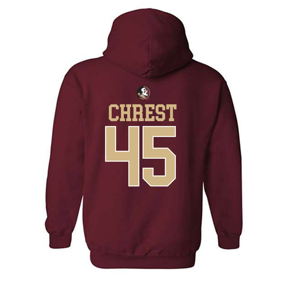 FSU - NCAA Baseball : Evan Chrest - Sports Shersey Hooded Sweatshirt-1