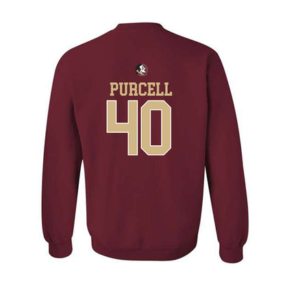 FSU - NCAA Baseball : Brodie Purcell - Sports Shersey Crewneck Sweatshirt-1