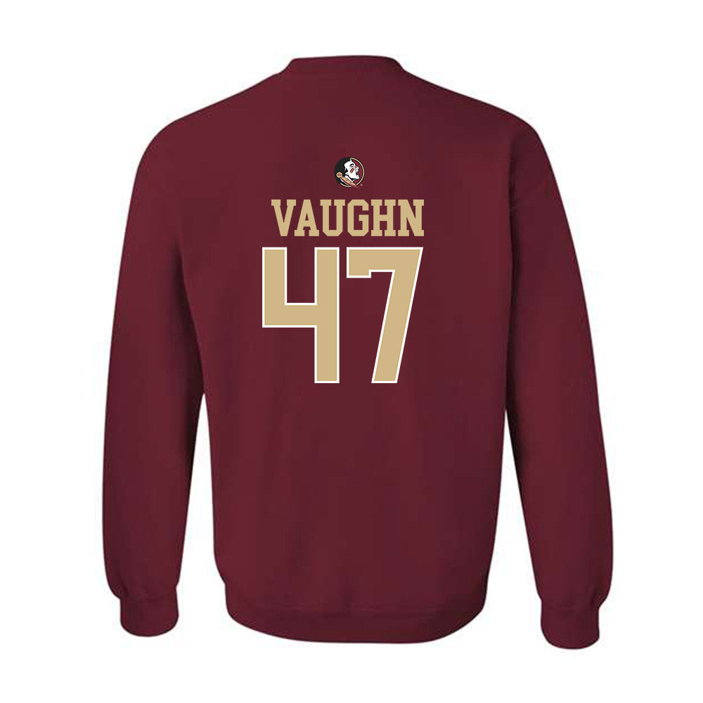 FSU - NCAA Baseball : Rhett Vaughn - Sports Shersey Crewneck Sweatshirt-1