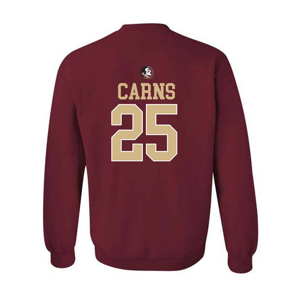 FSU - NCAA Baseball : Hunter Carns - Sports Shersey Crewneck Sweatshirt-1