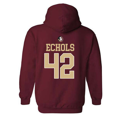 FSU - NCAA Baseball : Jake Echols - Sports Shersey Hooded Sweatshirt-1