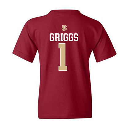 FSU - NCAA Softball : Hayley Griggs - Sports Shersey Youth T-Shirt-1