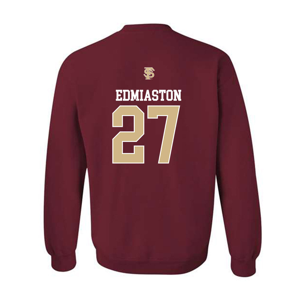 FSU - NCAA Softball : Nicole Edmiaston - Sports Shersey Crewneck Sweatshirt-1