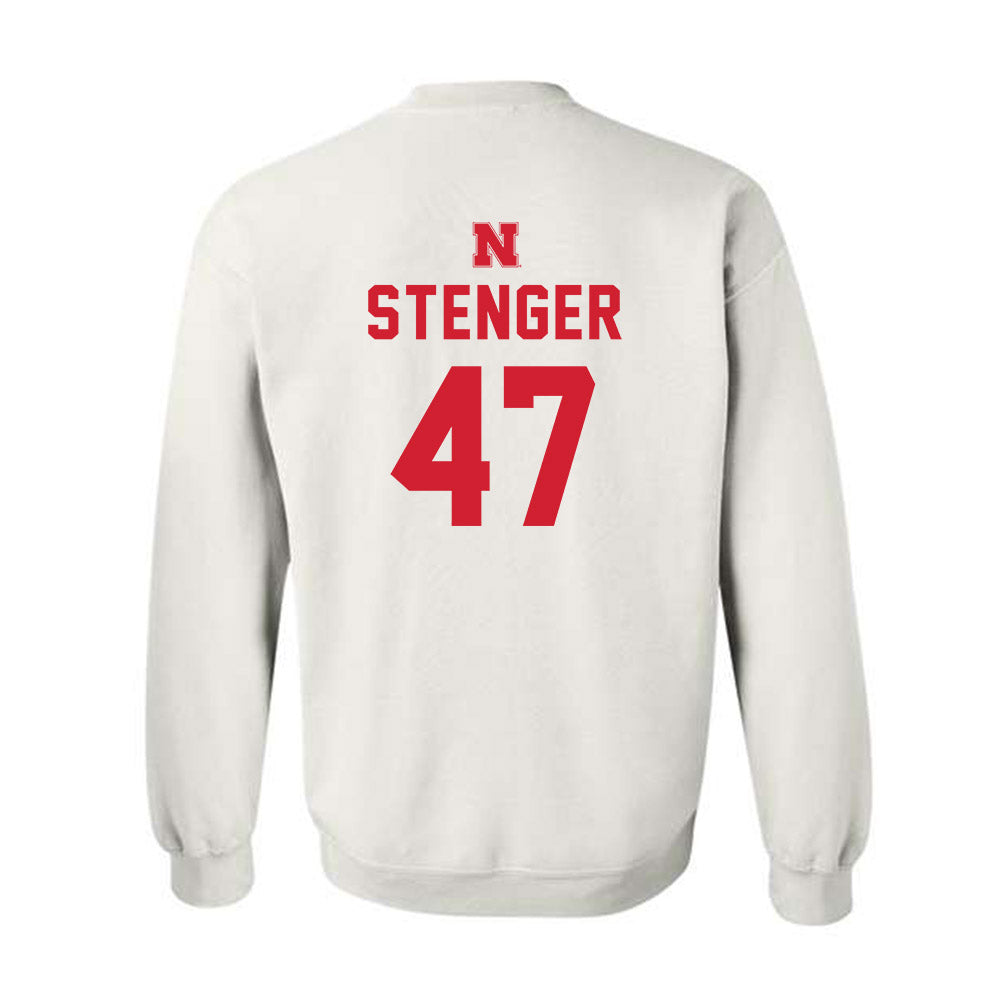 Nebraska - NCAA Football : Gage Stenger - Sports Shersey Crewneck Sweatshirt-1