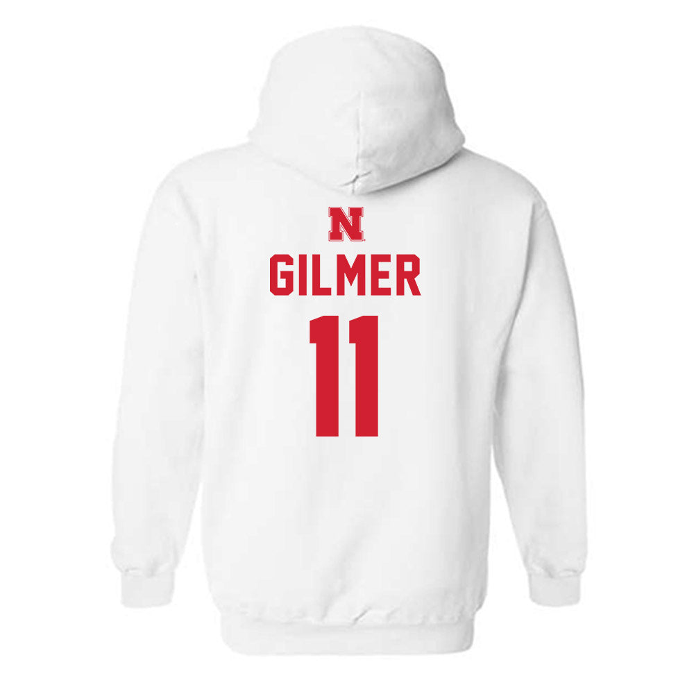 Nebraska - NCAA Football : Kwazi Gilmer - Sports Shersey Hooded Sweatshirt-1