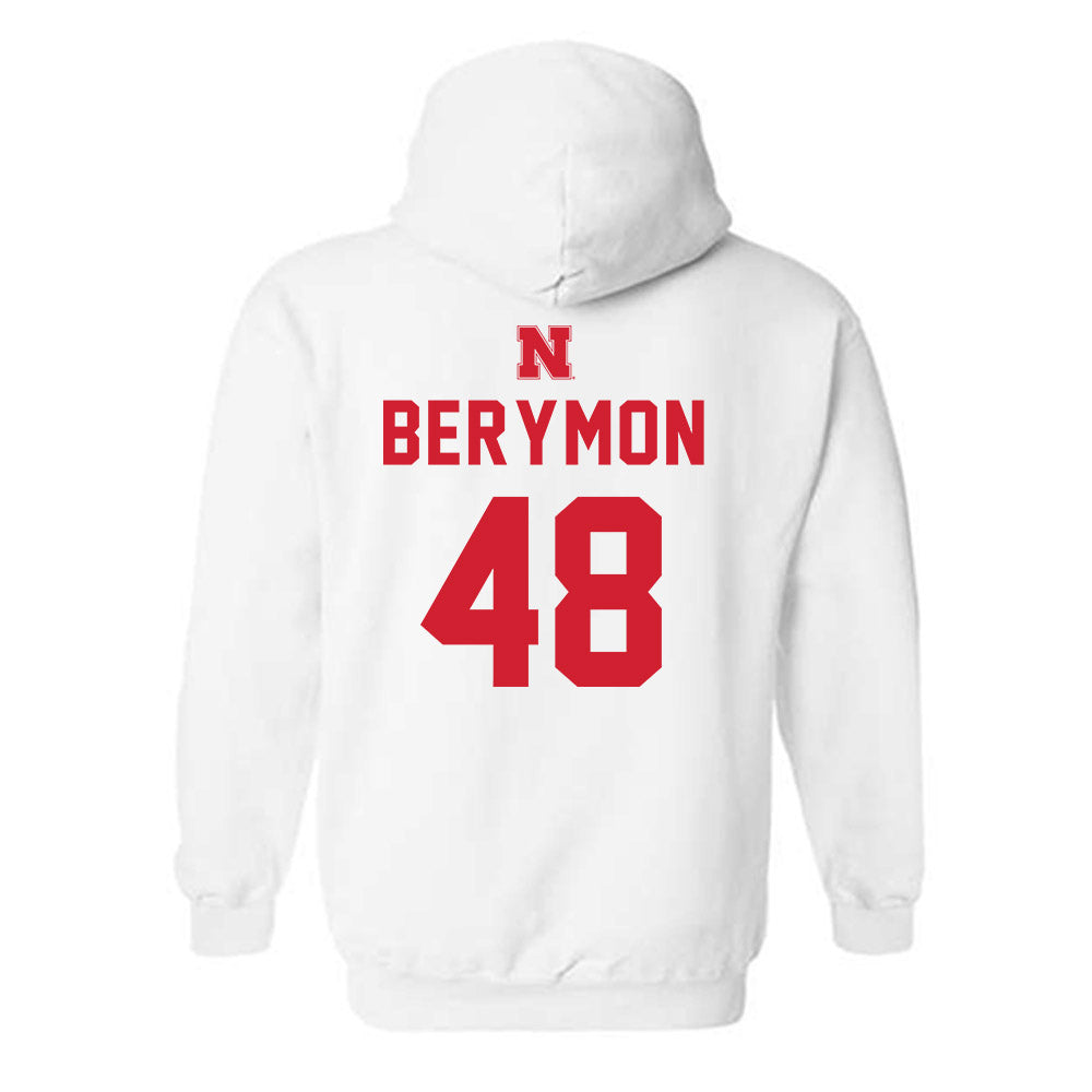 Nebraska - NCAA Football : Dylan Berymon - Sports Shersey Hooded Sweatshirt-1