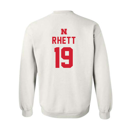 Nebraska - NCAA Football : Justyn Rhett - Sports Shersey Crewneck Sweatshirt-1
