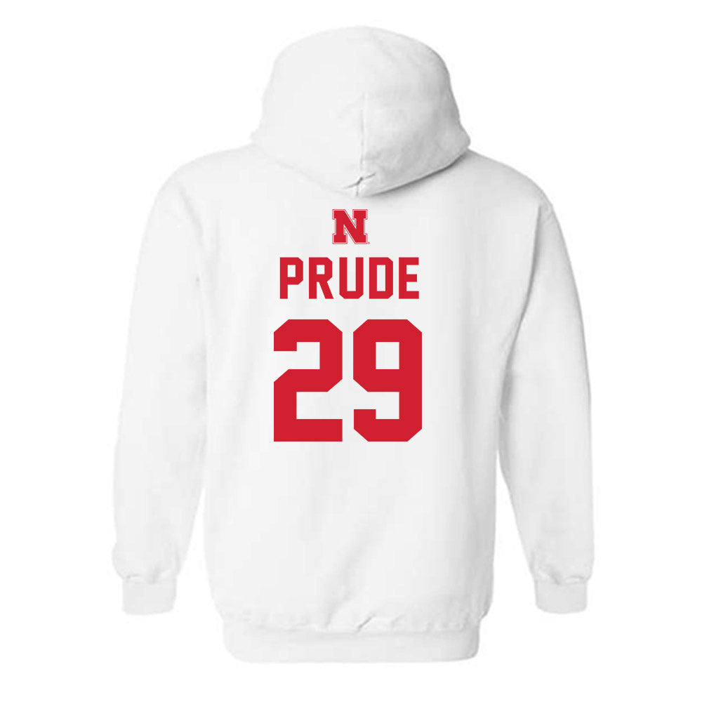 Nebraska - NCAA Football : Braylen Prude - Sports Shersey Hooded Sweatshirt-1
