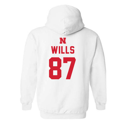 Nebraska - NCAA Football : Jack Wills - Sports Shersey Hooded Sweatshirt-1