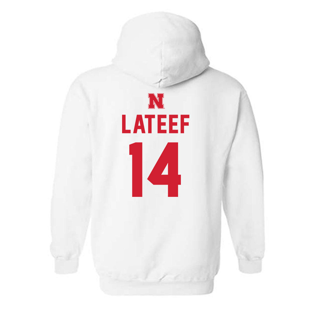 Nebraska - NCAA Football : TJ Lateef - Sports Shersey Hooded Sweatshirt-1