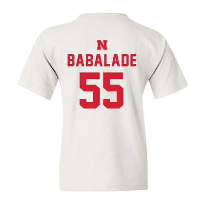 Nebraska - NCAA Football : Tree Babalade - Sports Shersey Youth T-Shirt-1