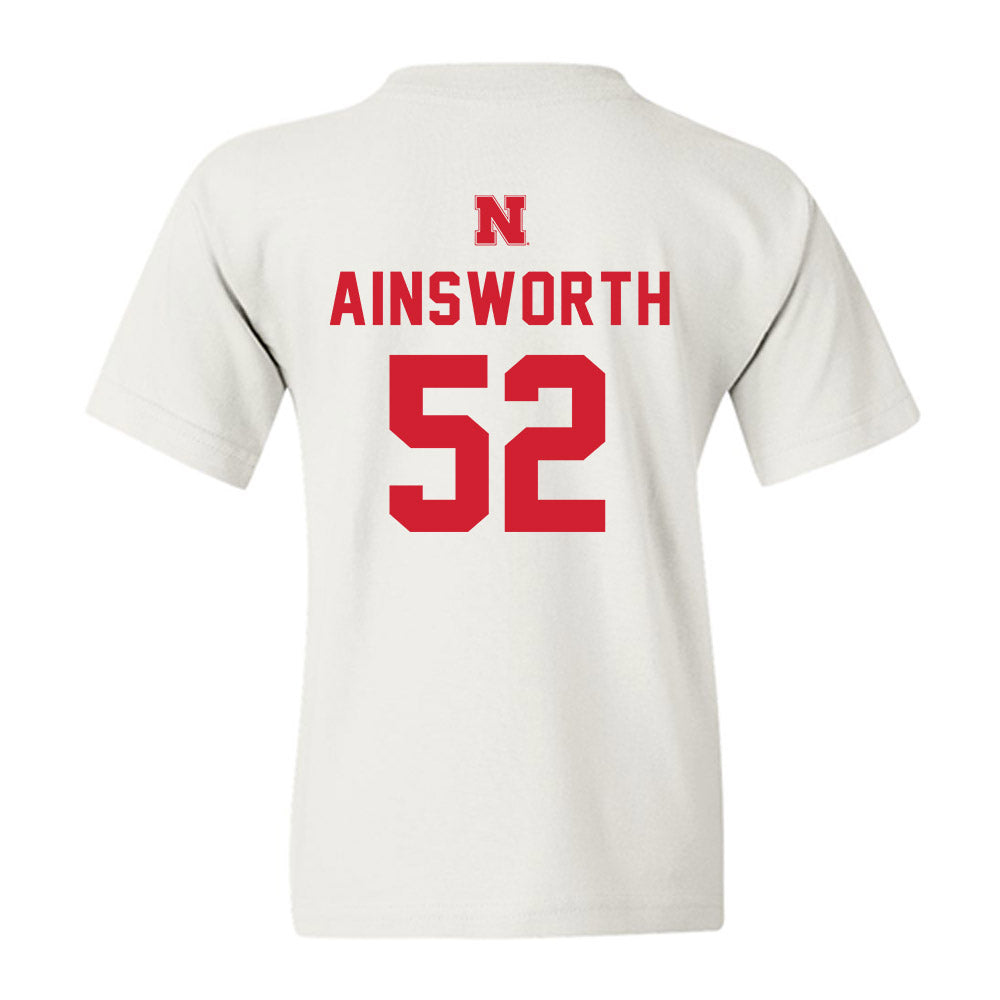 Nebraska - NCAA Football : Hayden Ainsworth - Sports Shersey Youth T-Shirt-1