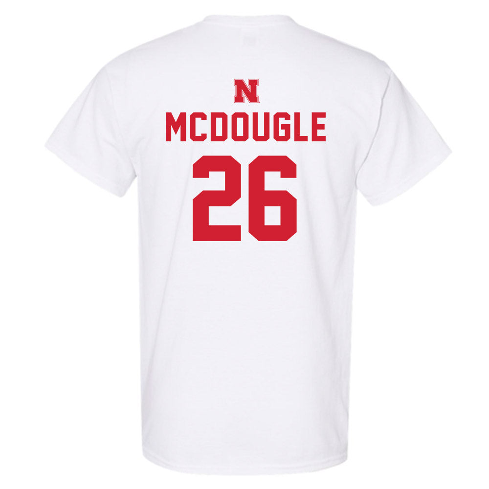 Nebraska - NCAA Football : Dwayne Mcdougle - Sports Shersey T-Shirt-1