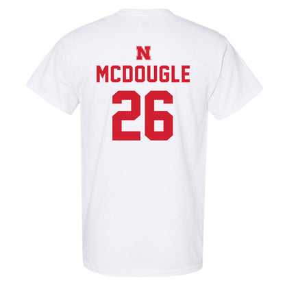 Nebraska - NCAA Football : Dwayne Mcdougle - Sports Shersey T-Shirt-1