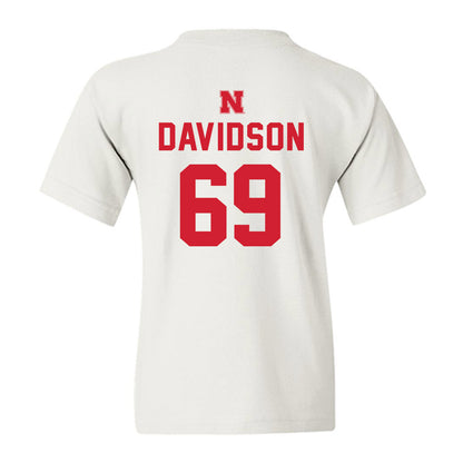 Nebraska - NCAA Football : Landen Davidson - Sports Shersey Youth T-Shirt-1