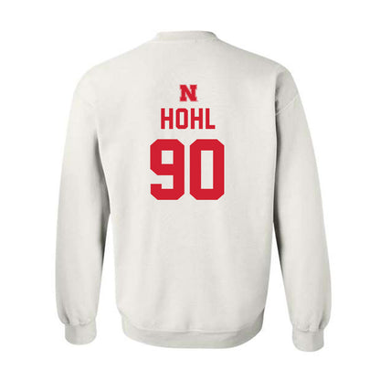 Nebraska - NCAA Football : John Hohl - Sports Shersey Crewneck Sweatshirt-1