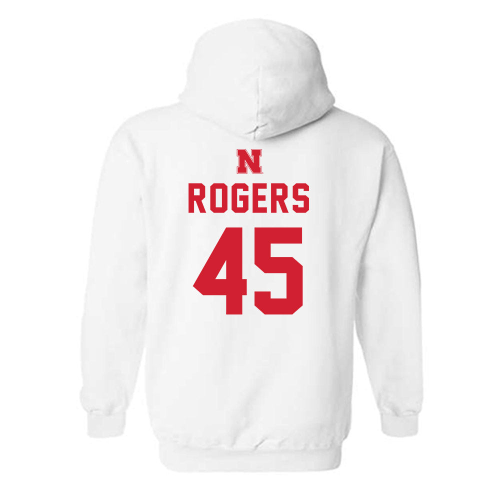 Nebraska - NCAA Football : Dylan Rogers - Sports Shersey Hooded Sweatshirt-1