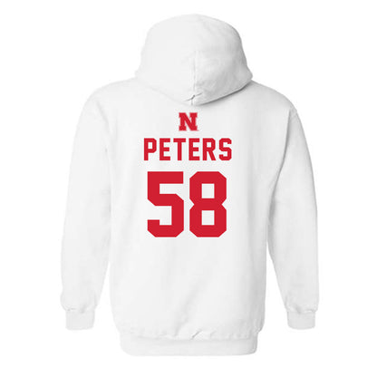 Nebraska - NCAA Football : Jake Peters - Sports Shersey Hooded Sweatshirt-1