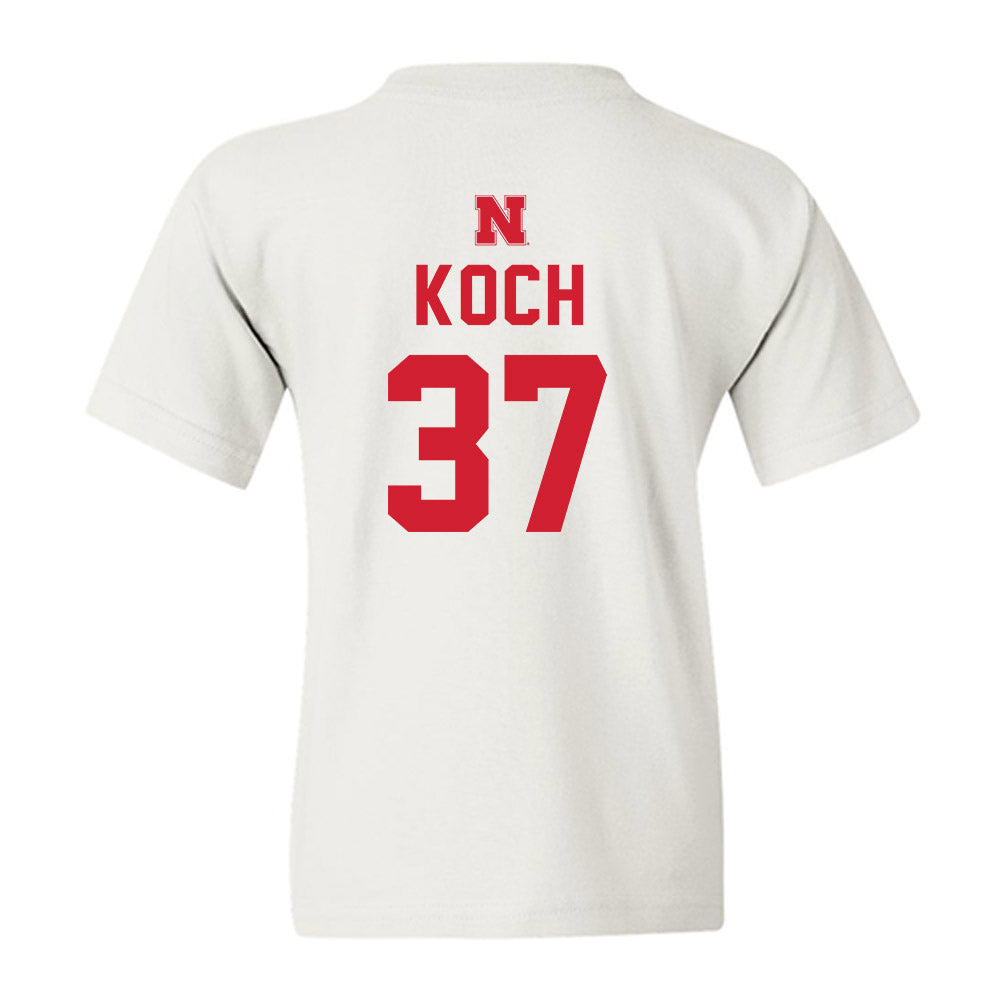 Nebraska - NCAA Football : Kamdyn Koch - Sports Shersey Youth T-Shirt-1