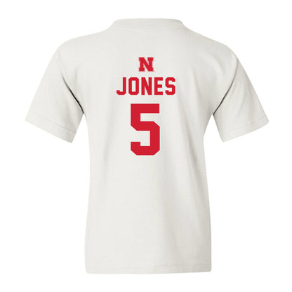 Nebraska - NCAA Football : Mason Jones - Sports Shersey Youth T-Shirt-1