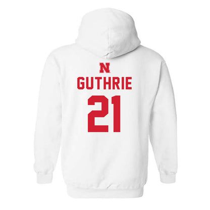 Nebraska - NCAA Football : Rex Guthrie - Sports Shersey Hooded Sweatshirt-1