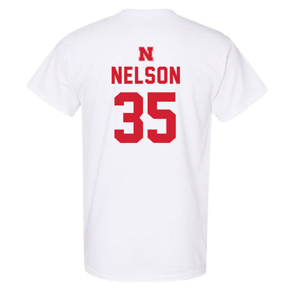 Nebraska - NCAA Football : Mekhi Nelson - Sports Shersey T-Shirt-1