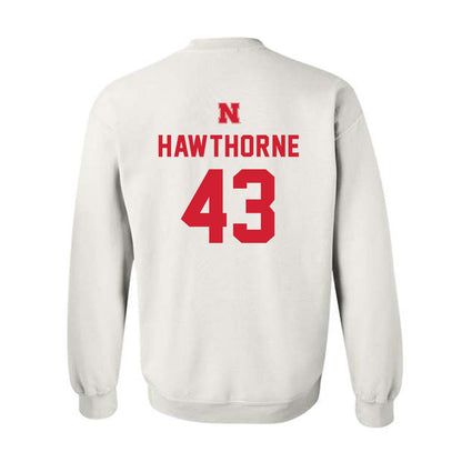 Nebraska - NCAA Football : Will Hawthorne - Sports Shersey Crewneck Sweatshirt-1