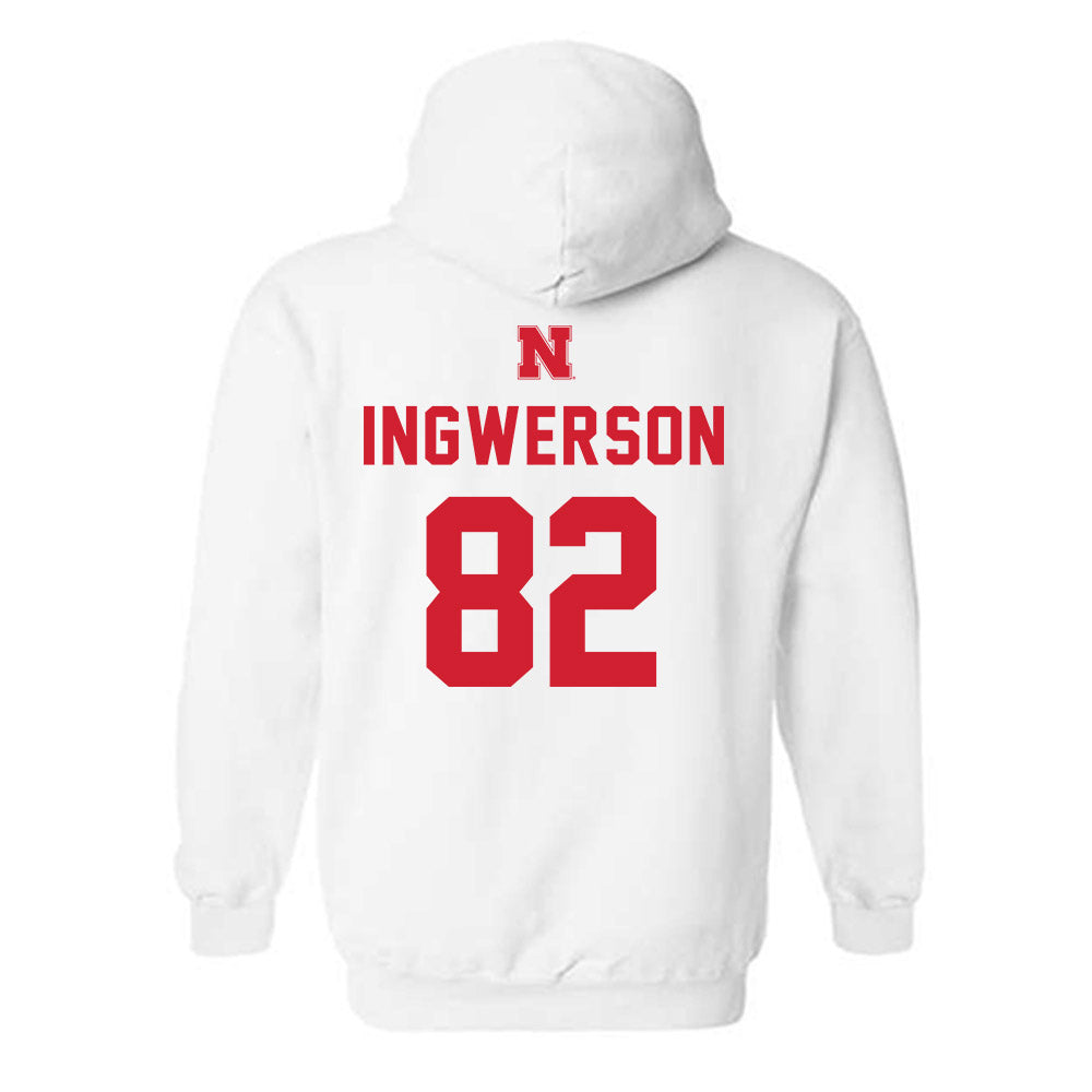 Nebraska - NCAA Football : Eric Ingwerson - Sports Shersey Hooded Sweatshirt-1