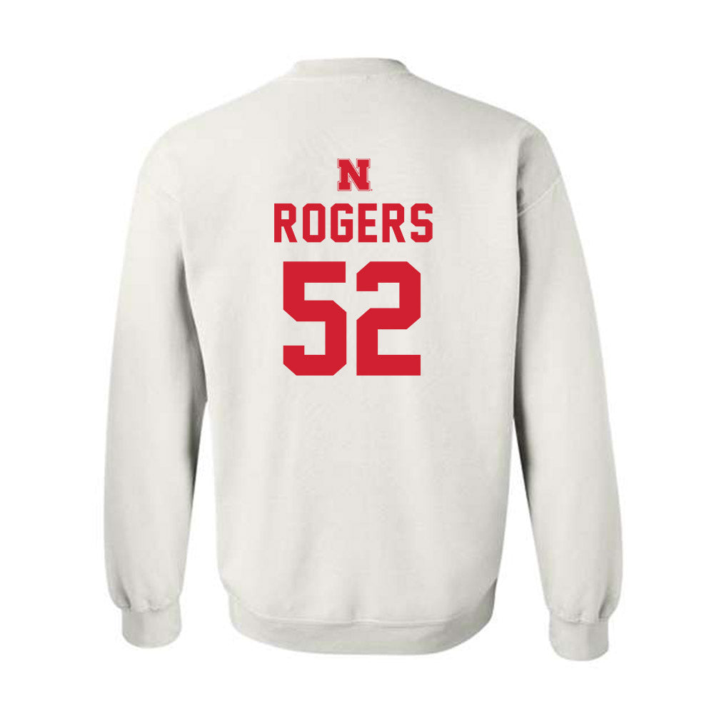 Nebraska - NCAA Football : Dylan Rogers - Sports Shersey Crewneck Sweatshirt-1