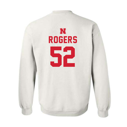 Nebraska - NCAA Football : Dylan Rogers - Sports Shersey Crewneck Sweatshirt-1