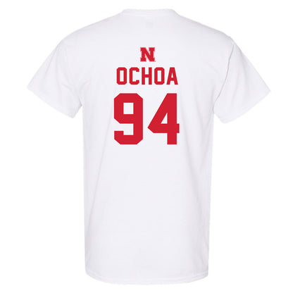 Nebraska - NCAA Football : Jordan Ochoa - Sports Shersey T-Shirt-1