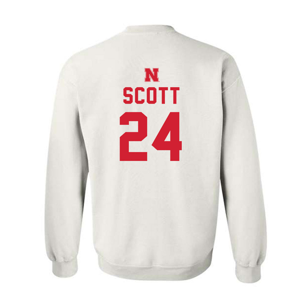 Nebraska - NCAA Football : Nalin Scott - Sports Shersey Crewneck Sweatshirt-1