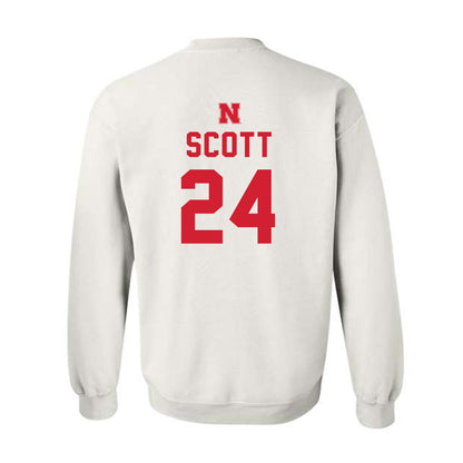 Nebraska - NCAA Football : Nalin Scott - Sports Shersey Crewneck Sweatshirt-1