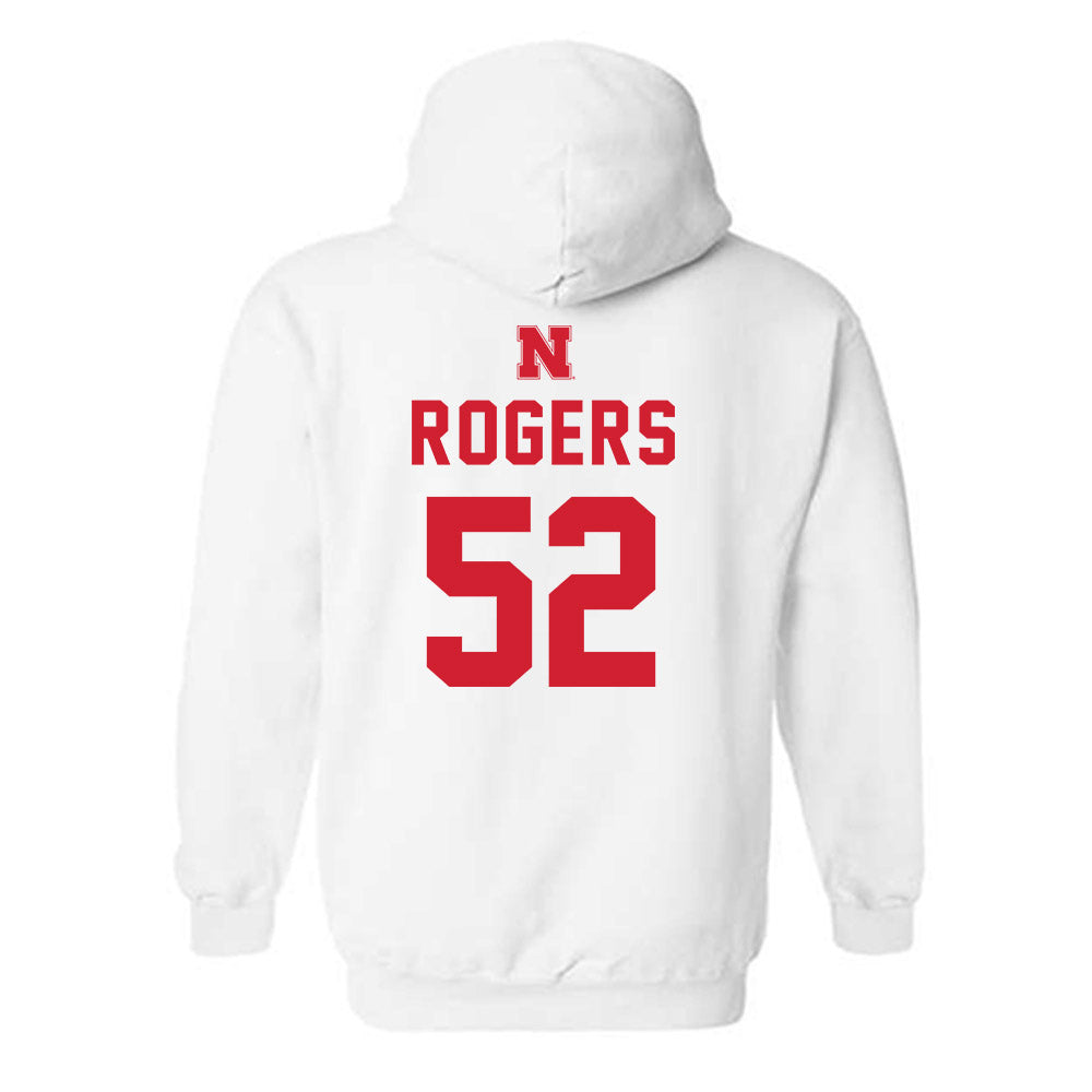Nebraska - NCAA Football : Dylan Rogers - Sports Shersey Hooded Sweatshirt-1