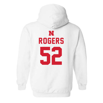 Nebraska - NCAA Football : Dylan Rogers - Sports Shersey Hooded Sweatshirt-1