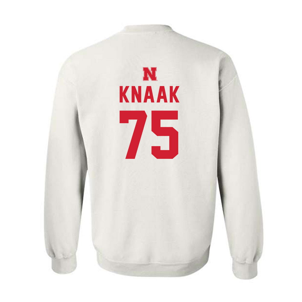 Nebraska - NCAA Football : Tyler Knaak - Sports Shersey Crewneck Sweatshirt-1