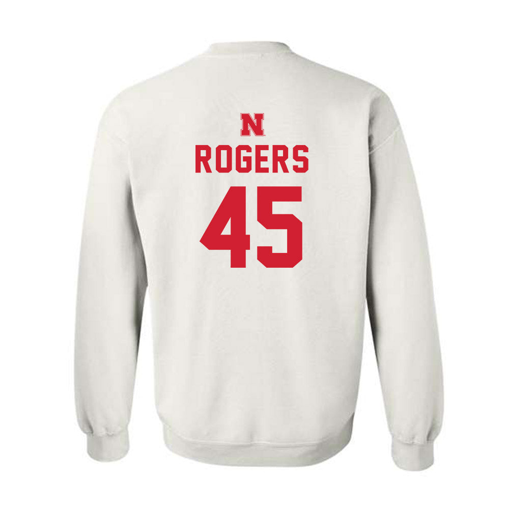 Nebraska - NCAA Football : Dylan Rogers - Sports Shersey Crewneck Sweatshirt-1