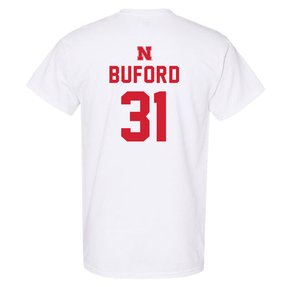Nebraska - NCAA Football : Mario Buford - Sports Shersey T-Shirt-1