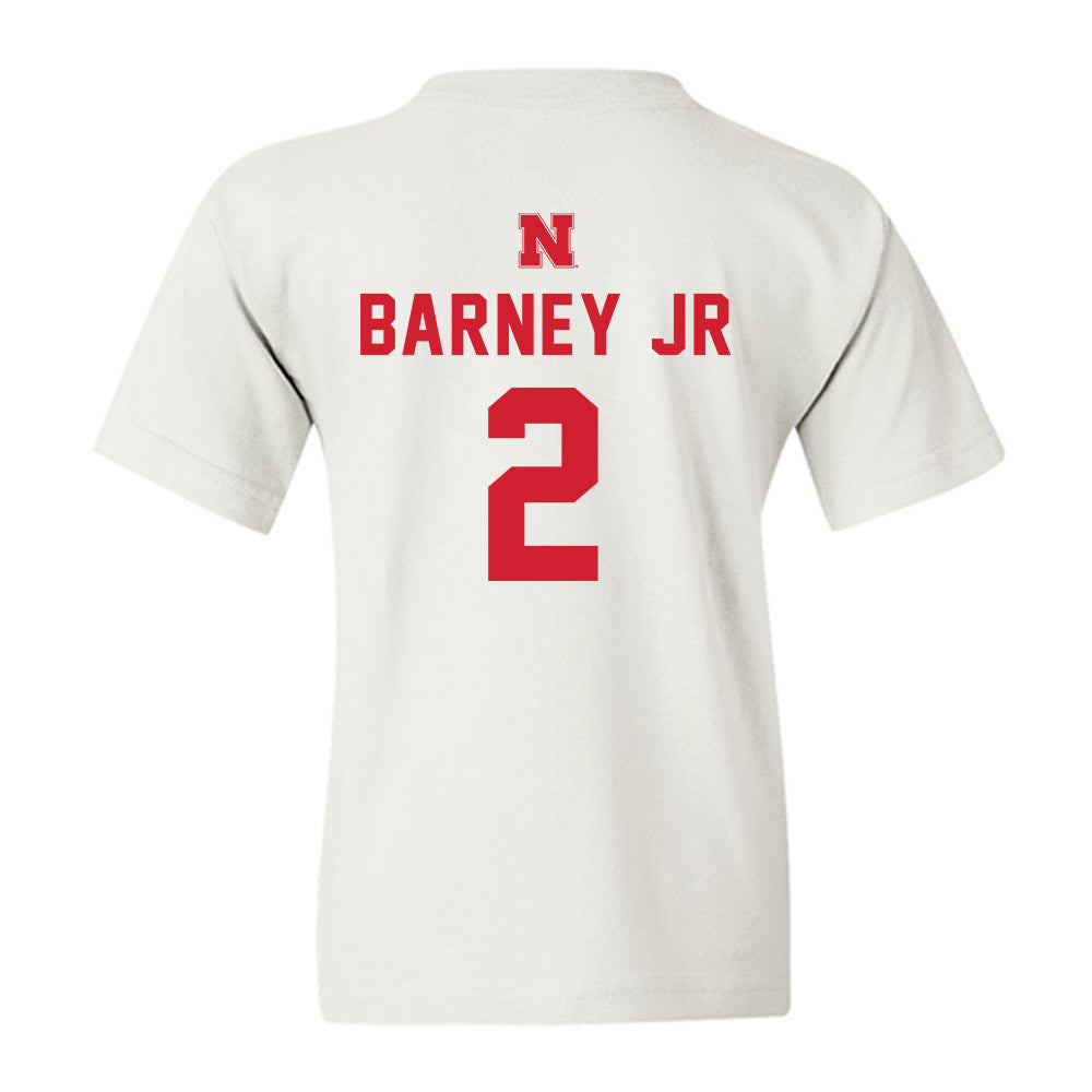 Nebraska - NCAA Football : Jacory Barney Jr - Sports Shersey Youth T-Shirt-1