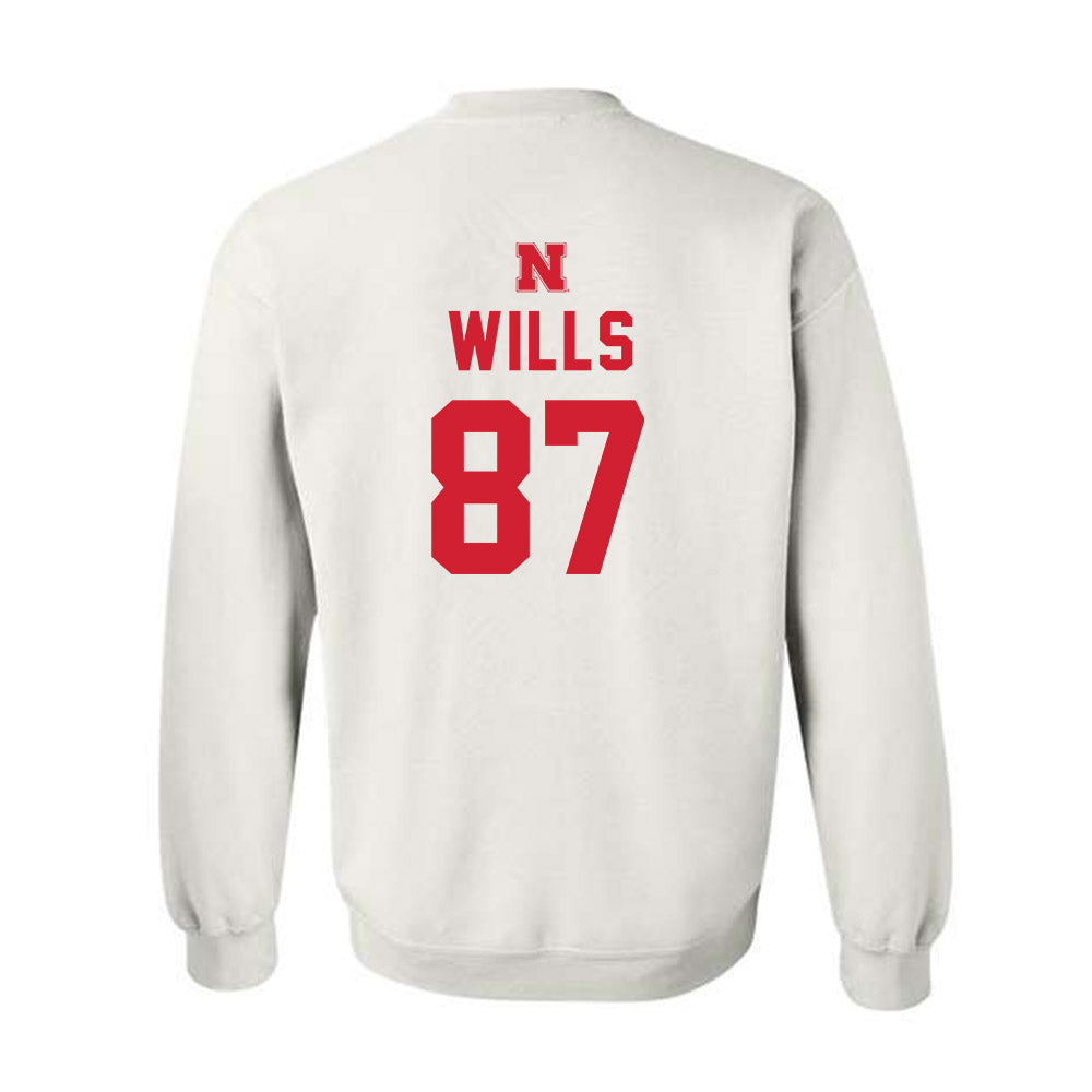 Nebraska - NCAA Football : Jack Wills - Sports Shersey Crewneck Sweatshirt-1