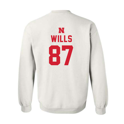 Nebraska - NCAA Football : Jack Wills - Sports Shersey Crewneck Sweatshirt-1