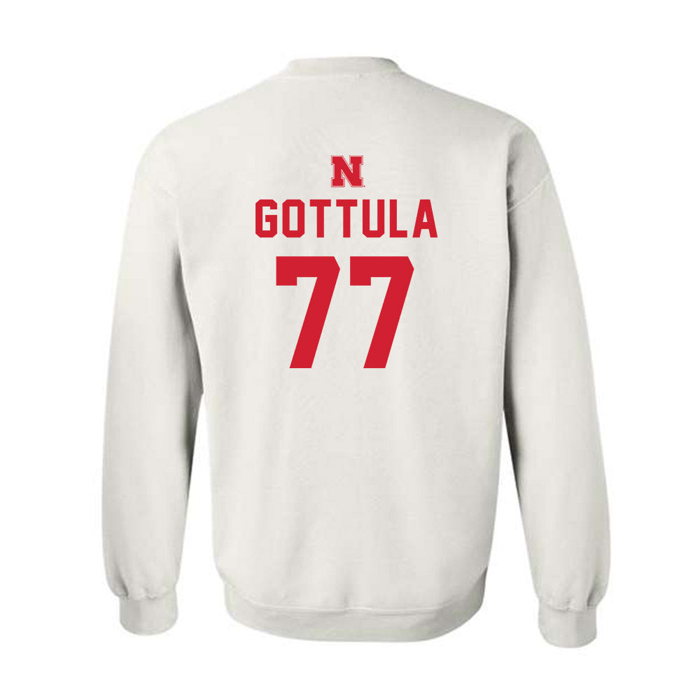 Nebraska - NCAA Football : Gunnar Gottula - Sports Shersey Crewneck Sweatshirt-1