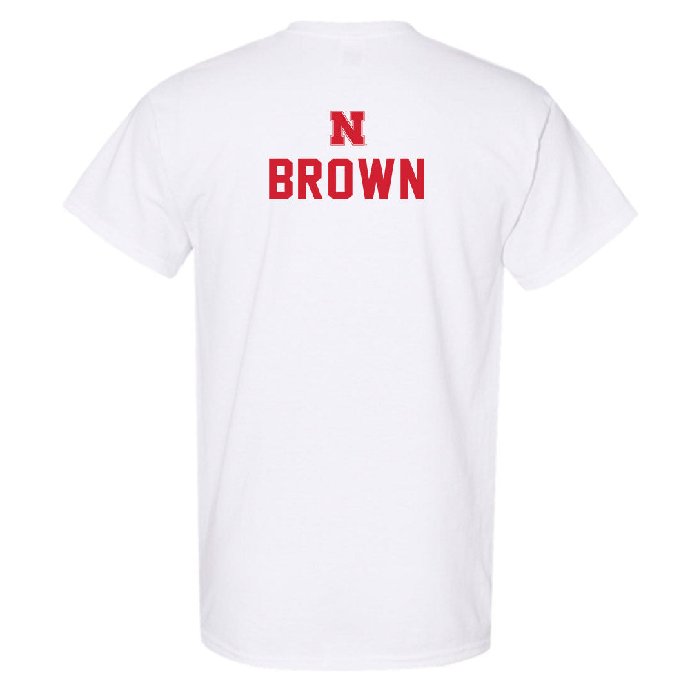 Nebraska - NCAA Football : Jamari Brown - Sports Shersey T-Shirt-1