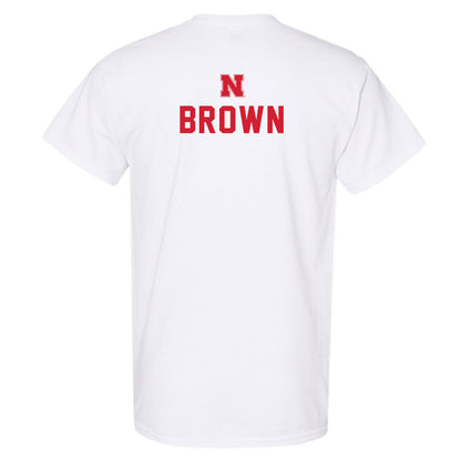 Nebraska - NCAA Football : Jamari Brown - Sports Shersey T-Shirt-1