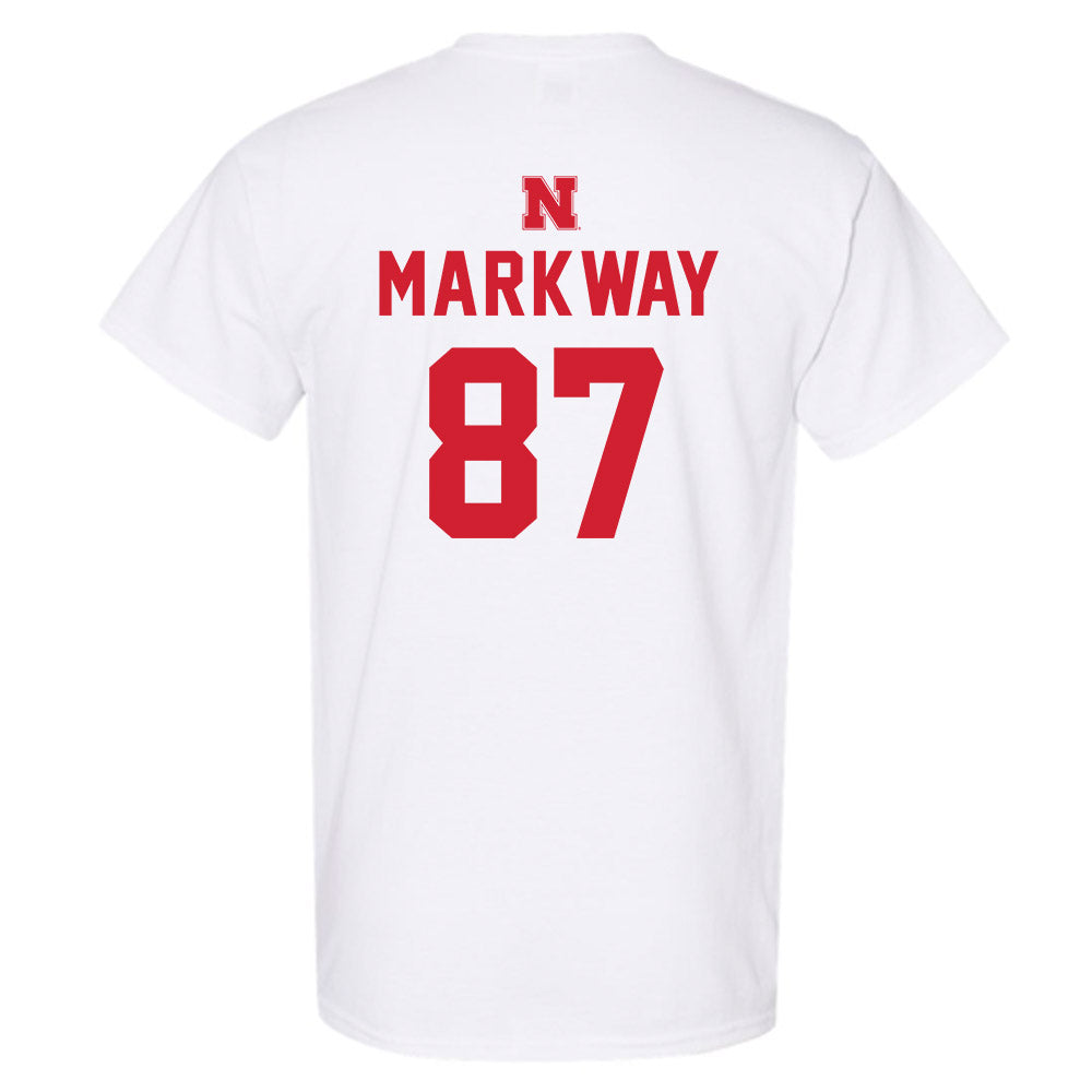 Nebraska - NCAA Football : Mac Markway - Sports Shersey T-Shirt-1