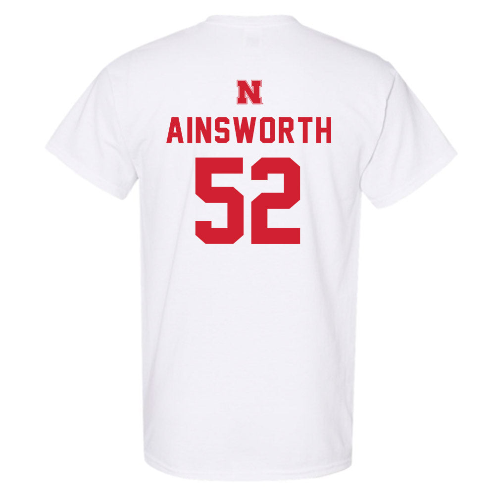Nebraska - NCAA Football : Hayden Ainsworth - Sports Shersey T-Shirt-1