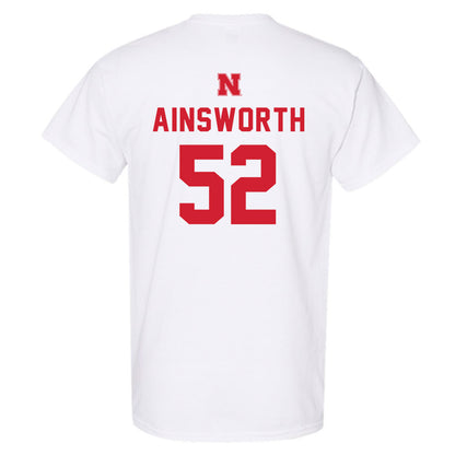 Nebraska - NCAA Football : Hayden Ainsworth - Sports Shersey T-Shirt-1
