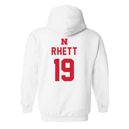 Nebraska - NCAA Football : Justyn Rhett - Sports Shersey Hooded Sweatshirt-1