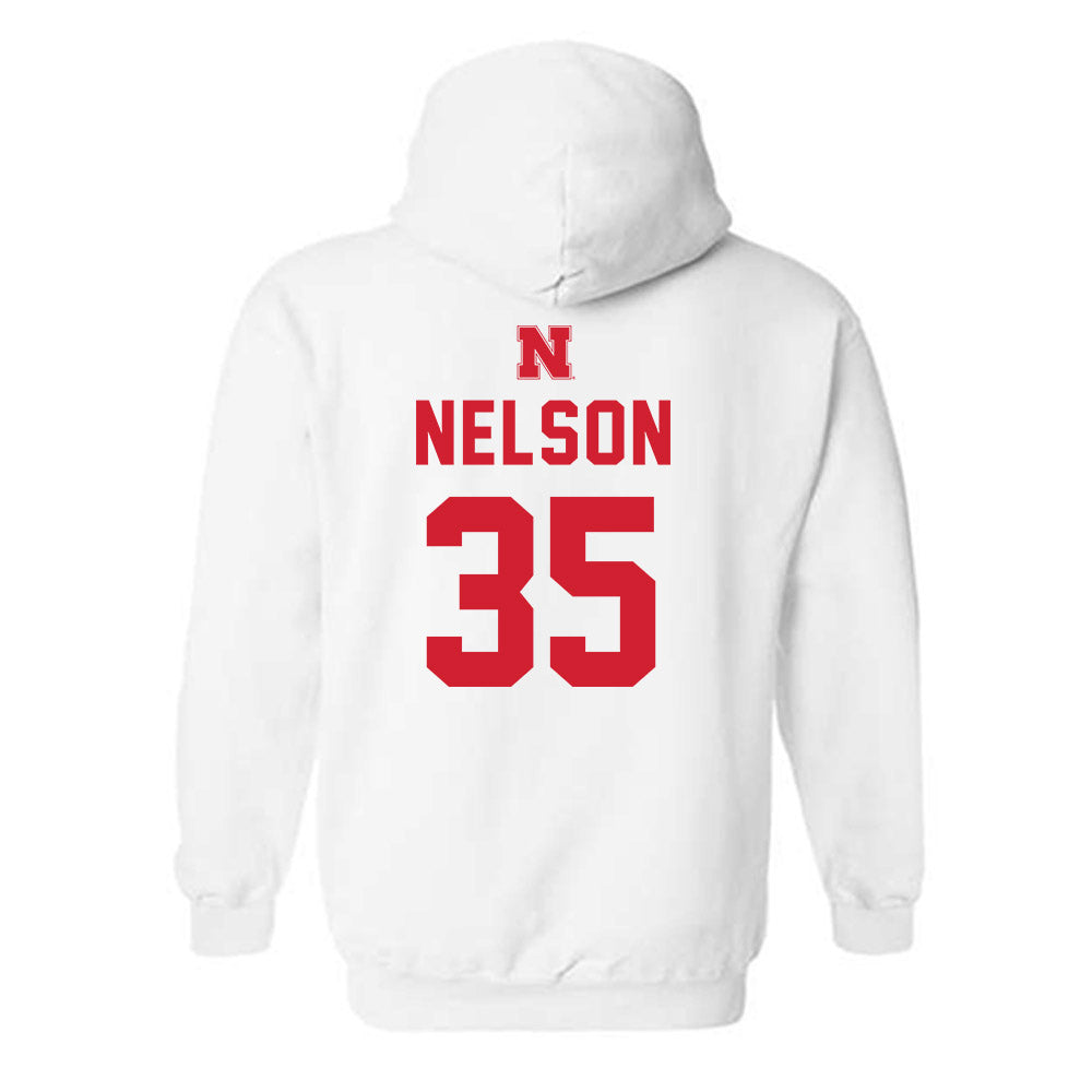 Nebraska - NCAA Football : Mekhi Nelson - Sports Shersey Hooded Sweatshirt-1