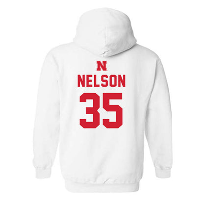 Nebraska - NCAA Football : Mekhi Nelson - Sports Shersey Hooded Sweatshirt-1